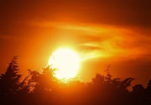 Un amanecer muy caliente